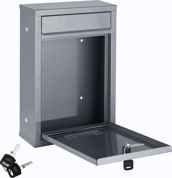 Deuba Brievenbus zilver 32x22x9cm