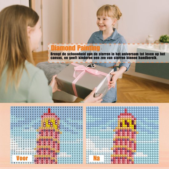 Rubye® Diamond Painting – Koffie Terrasje – Compleet Pakket – DIY Hobby– 15x20 cm