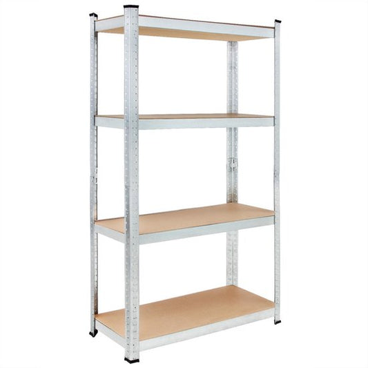 Monzana Stellingkast Metaal – incl. 4 MDF planken- tot 280kg - Zilver