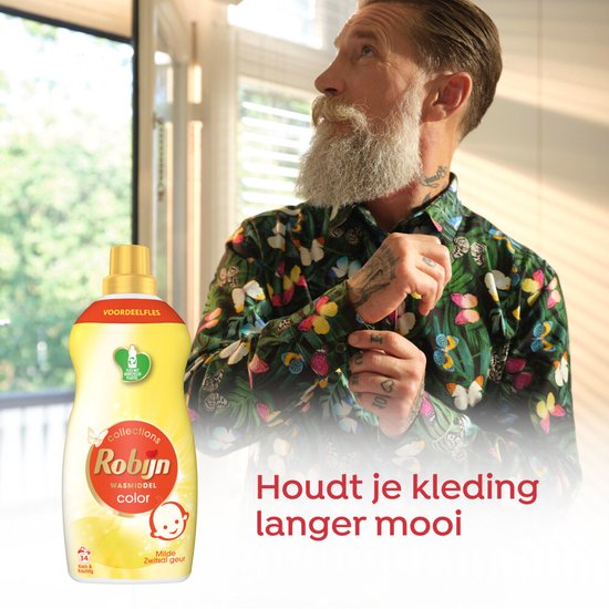 Robijn Klein & Krachtig Collections Color Zwitsal Vloeibaar Wasmiddel 34 wasbeurten