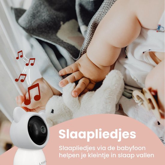 Lakoo BabyGuard Kitty Babyfoon - monitor met Camera én App - Splitscherm