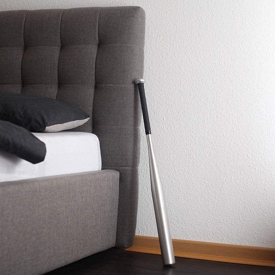 HELDENWERK - Honkbalknuppel - Aluminium - Zilver - 79 cm - Met Anti-slip Grip & Draagtas - Lichtgewicht & Robuust - Ideaal voor Training & Zelfverdediging