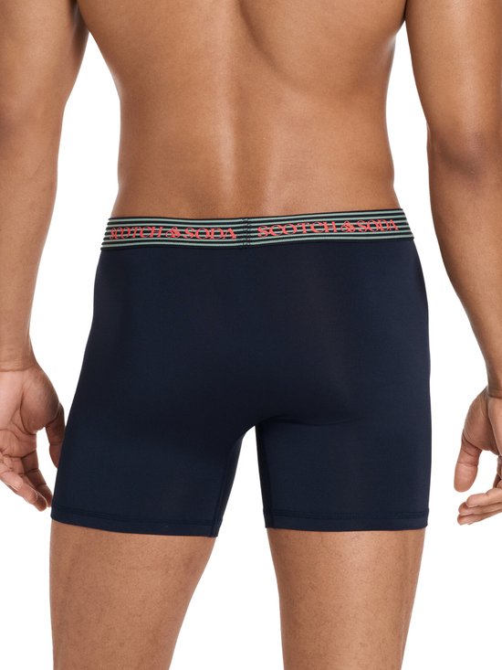 Scotch & Soda Active Stretch Boxer Briefs – Heren – Navy/Grijs/Zwart – 3-pack – Performance Fit Maat M