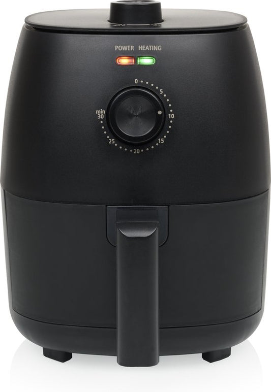 Airfryer Tristar FR‑9014 – Mini Crispy Fryer – 2 Liter – Compact Heteluchtfriteuse voor 1–2 Personen – 1150W – Vetarm Bakken – Zwart