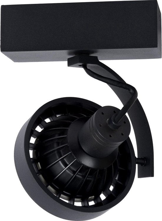 Lucide DORIAN - Plafondspot (Plafondlamp) - Ø 11,7 cm - LED Dim to warm - GU10 (ES111) - 1x12W 2200K/3000K - Zwart