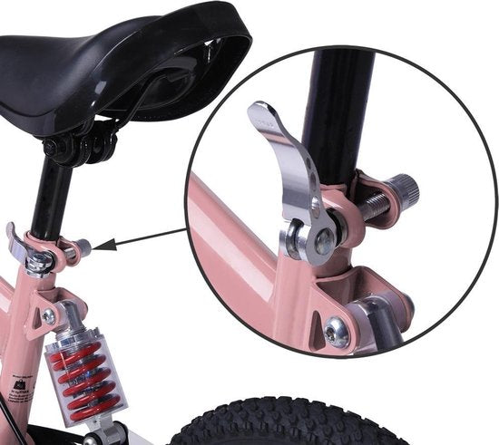 Rennmeister Loopfiets – in Hoogte Verstelbaar – 3-5 Jaar Roze