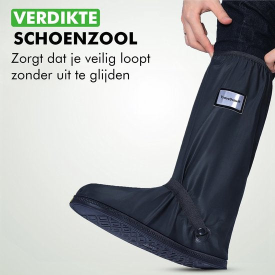 Travelhawk Overschoenen - Waterdicht - Regenschoenen - Schoenhoesjes - Schoenovertrekken - Zwart - 39 - 42