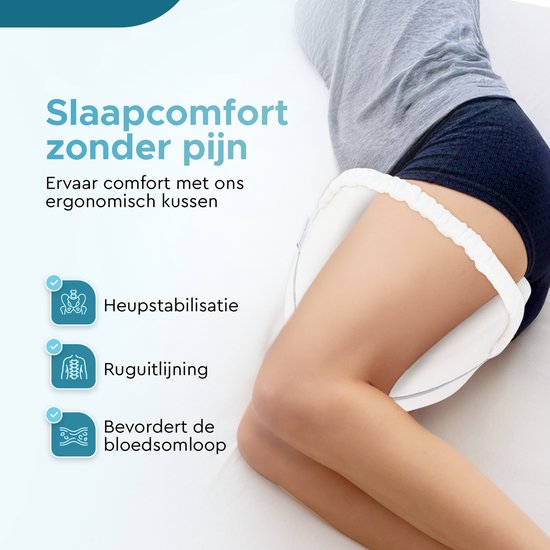 Urban State Orthopedisch Kniekussen - Ergonomisch Beenkussen - Houding Correctie - Zijslaapkussen