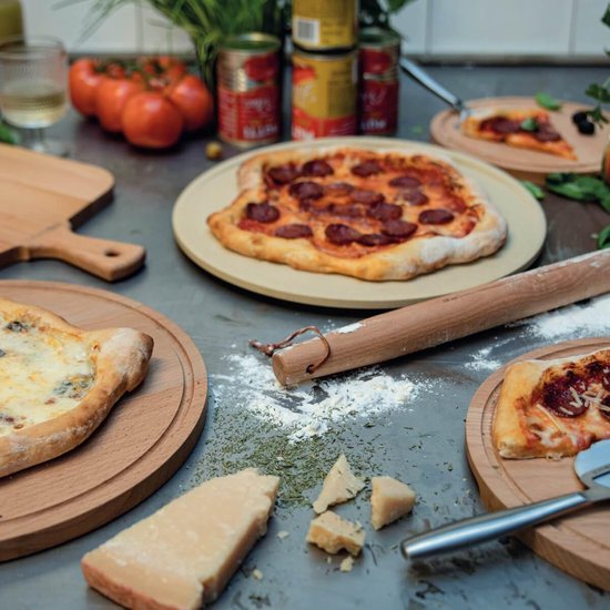 Boska Pizzasteen Deluxe L - voor Oven & BBQ - Knapperige pizza's - Ø 35 cm - BBQ Accessoires