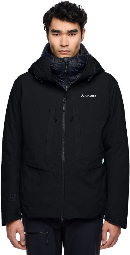 Vaude - Monviso 2.5L Hardshell Jas - Waterdicht Regenjas Outdoor - Heren - Zwart - Maat M