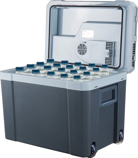 MOA Koelbox Elektrisch 12v 230 volt - Coolbox 40L - Frigobox - Auto en Camping - Grijs