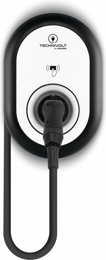 Technisat Technivolt 101 E-Auto Laadstation – Voorzien Van 11 kW Laadvermogen En RFID-Beveiliging En IP54 Bescherming – Voor Thuisgebruik – Grijs Kunststof – 31,5 x 46 x 13,5 cm