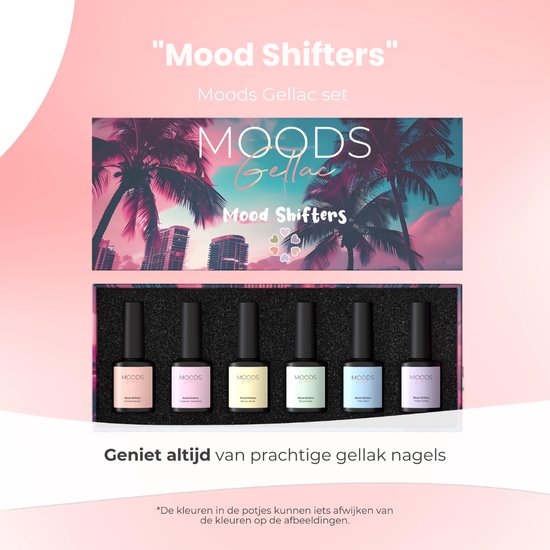 Moods Gellac 6-delige Set - Gellak Starterspakket - Gel Nagellak - 8ML - Mood Shifters - Gellac - Nagels - Chique Kleuren