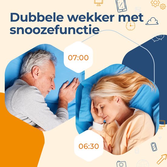 Denver Wake Up Light - FM Wekkerradio - Sluimer - Lichtwekker - Witte Ruis - CRL342