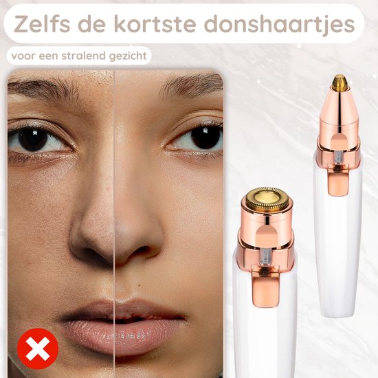 Sansbeauté® Wenkbrauw Trimmer – Gezichtsontharing Dames – Mini Shaver – Elektrisch
