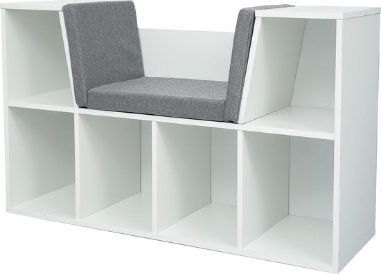 Schoenenkast met zitkussen - schoenenrek hal gang slaapkamer