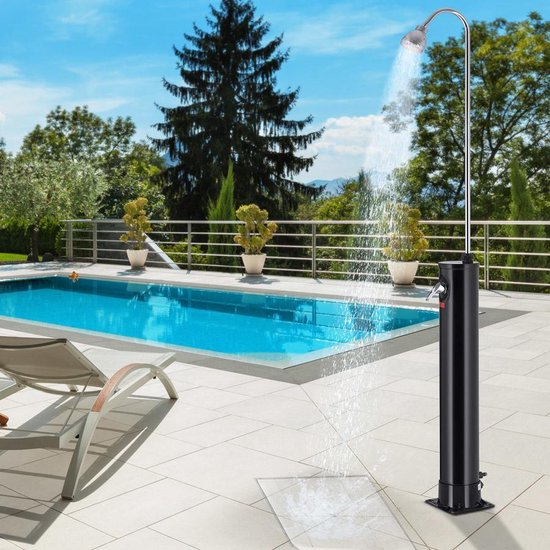 Monzana Solar Buitendouche 18 liter - UV-Bestendig Kunststof - Zwart