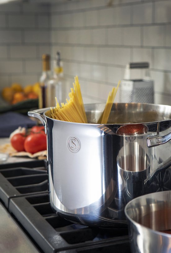 Saveur Voyage Kookpan – Ø25 cm – Tri-Ply RVS – PFAS-vrij – Inductie – Ovenbestendig