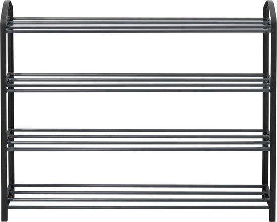 Schoenenrek - Schoenenorganizer - Schoenenstandaard - Schoenenhouder - Schoenenplank - Schoenenopslag - Schoenendisplay - Grijs - 79x19,5x62cm