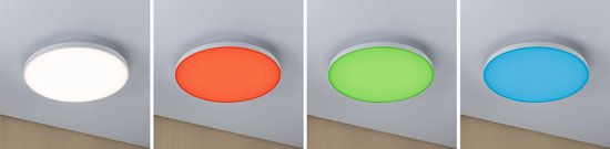 Paulmann – Loria LED Paneel – 400 mm – Wit Metaal & Kunststof – 22W met 2200 lm – Zigbee 3.0 & Dimbaar – Modern Design – Zwevend Effect