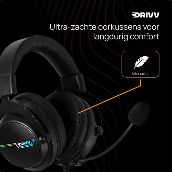 Drivv. PRO Gaming Headset met Microfoon - Game Headset - Geschikt voor PS4, PS5, Xbox One, Xbox Series en PC