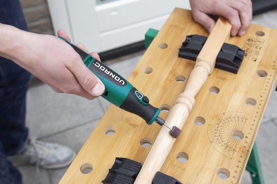 VONROC Accu Multitool – Roterend – 8V – Incl. 24 accessoires, oplader & opbergtas