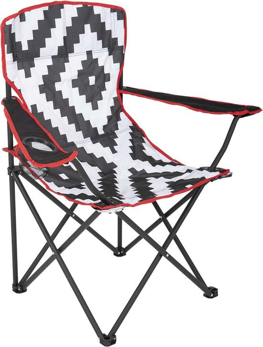 Bo-Camp - Urban Outdoor - Vouwstoel - Madison - Zwart/Wit