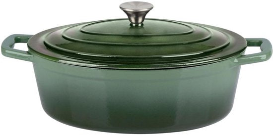 Alpina Braadpan 33cm gietijzer groen |8711252356082