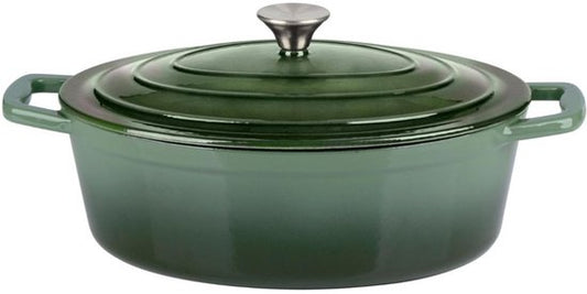 Alpina Braadpan 33cm gietijzer groen |8711252356082