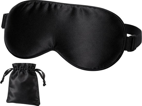 Nuvance Slaapmasker - Zijden - Oogmasker - Verstelbaar - Ademend Ontwerp - voor Mannen & Vrouwen - Slaapmaskers