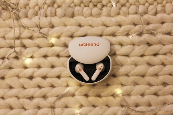 ArtSound - BRAINWAVE03, ANC true wireless oordopjes, wit