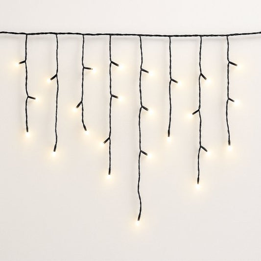 FlinQ 144 LED Warm Wit IJspegelverlichting - Kerstverlichting - Kerstverlichting buiten - Warm wit licht - 14 meter (4,2 meter lichtjes)