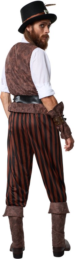dressforfun - Steampunk avonturier XL - verkleedkleding kostuum halloween verkleden feestkleding carnavalskleding carnaval feestkledij partykleding - 302338