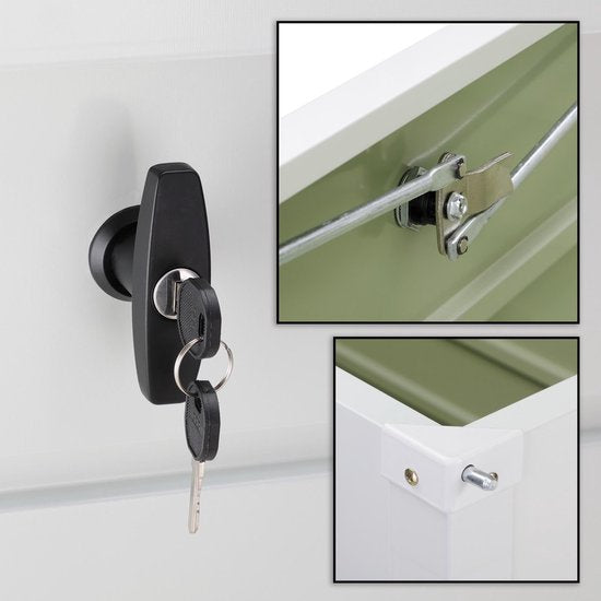Gardebruk - Opbergbox Wit - Metaal 120cm