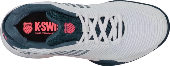 K-Swiss Hypercourt Express 2 Clay Tennisschoenen Heren - Wit/Stargazer/Navy Blaze - Maat 41.5