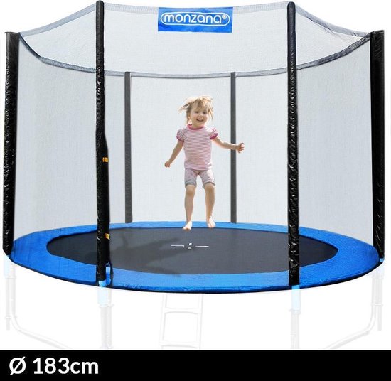 Monzana Veiligheidsnet Trampoline - voor 6 bevestigingspalen - Ø183cm