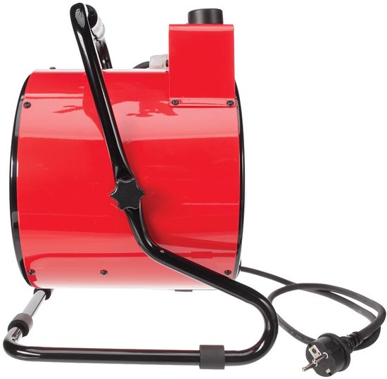 Perel Elektrische ventilatorkachel 3000W, 2 warmtestanden, thermostaat en koelstand, IP24, oververhittings- en kantelbeveiliging, compacte draagbare heater voor werkplaats, garage, schuur
