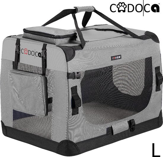 Cadoca Honden & Katten Reisbench L - 70x53x50cm - Grijs