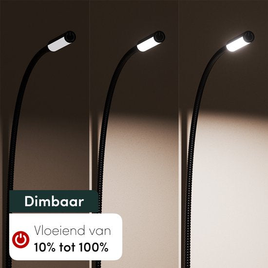Nolt Leeslamp voor in Bed - Nachtlampje Dimbaar - 2 Bedlampjes - Bedlamp Slaapkamer - Leeslampjes Hoofdbord - Leeslampje Volwassenen
