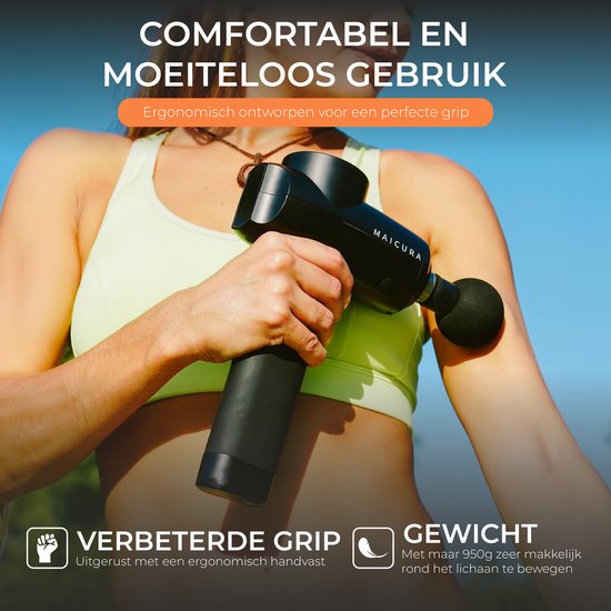 Maicura PRO - Massagepistool - Professioneel - Massageapparaat - Massagepistool - Infrarood