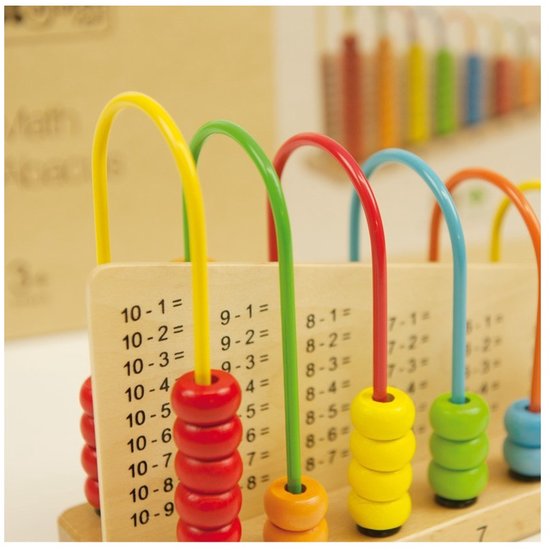 Andreu Toys rekenkraaltelraam educatief speelgoed multicolor.
