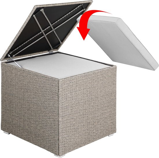 Casa Kussenbox - Tuinkist - Kussenopslagbox - Creme - 75x75x70cm