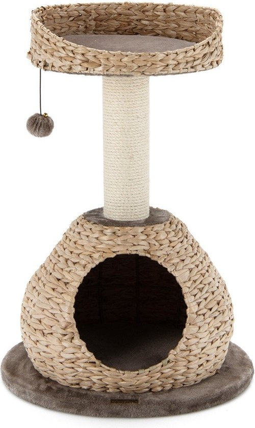 Coast kleine katboom met grot en natuurlijke sisal & handgemaakte mand ? 48 x 70,5 cm