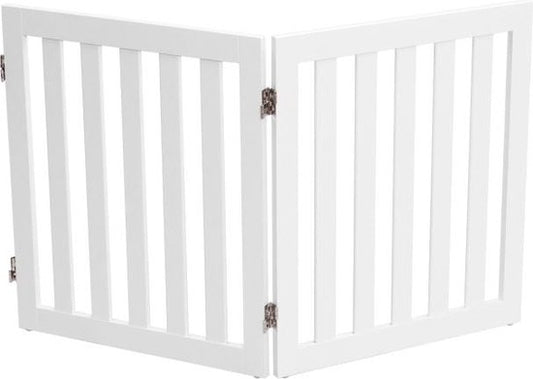 Coast Honden Afsluitrooster - 2 Opvouwbare Panelen - 50 x 1,5 x 60 cm - MDF - Wit