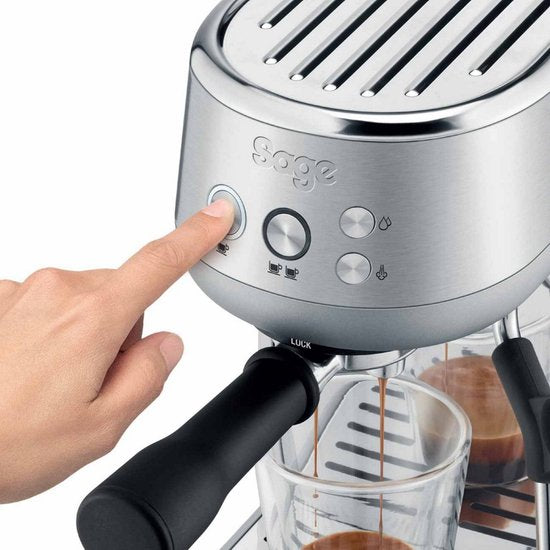 Sage – The Bambino Espressomachine – 1,4 l & 15 Bar – Voorzien Van Thermojet-verwarmingssysteem En Krachtig Stoompijpje – Voor Baristakwaliteit En Latte Art – Zilver Roestvrij Staal
