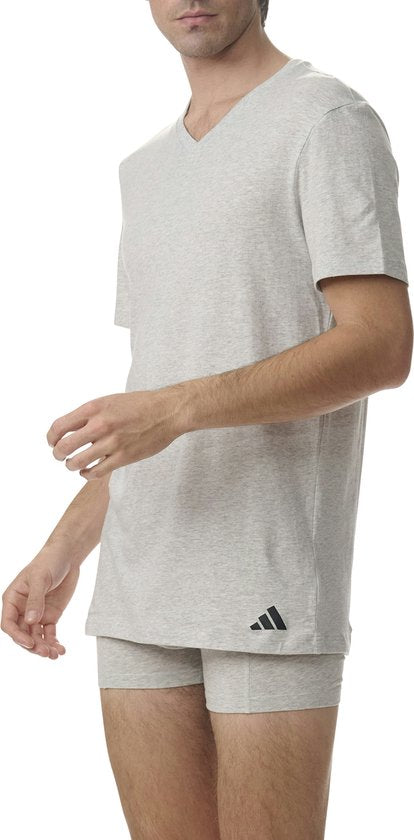 Adidas V-hals Shirt Heren (3-pack) - Maat XL