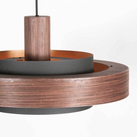 Anne Lighting - hanglamp - Flinter - bruin - metaal - Ø 50cm - E27 - 3329E