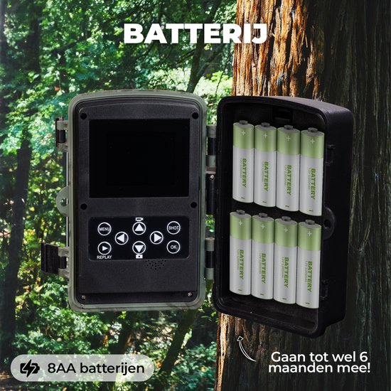 Denver Wildcamera met Nachtzicht - 4K Ultra HD - 50MP - LCD Scherm - Waterdicht - WCT8016