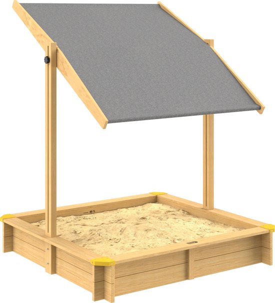 Spielwerk Zandbak - Hout Zonnedak UV 50+ Fritzi - 140x140x120cm
