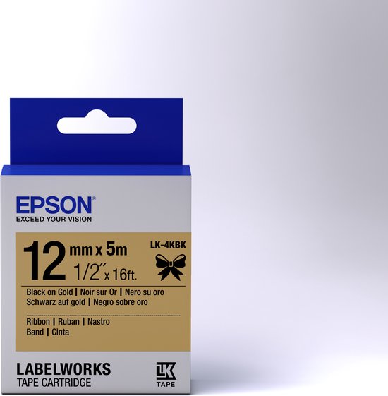 Printerlabels Epson C53S654001 Gouden Zwart